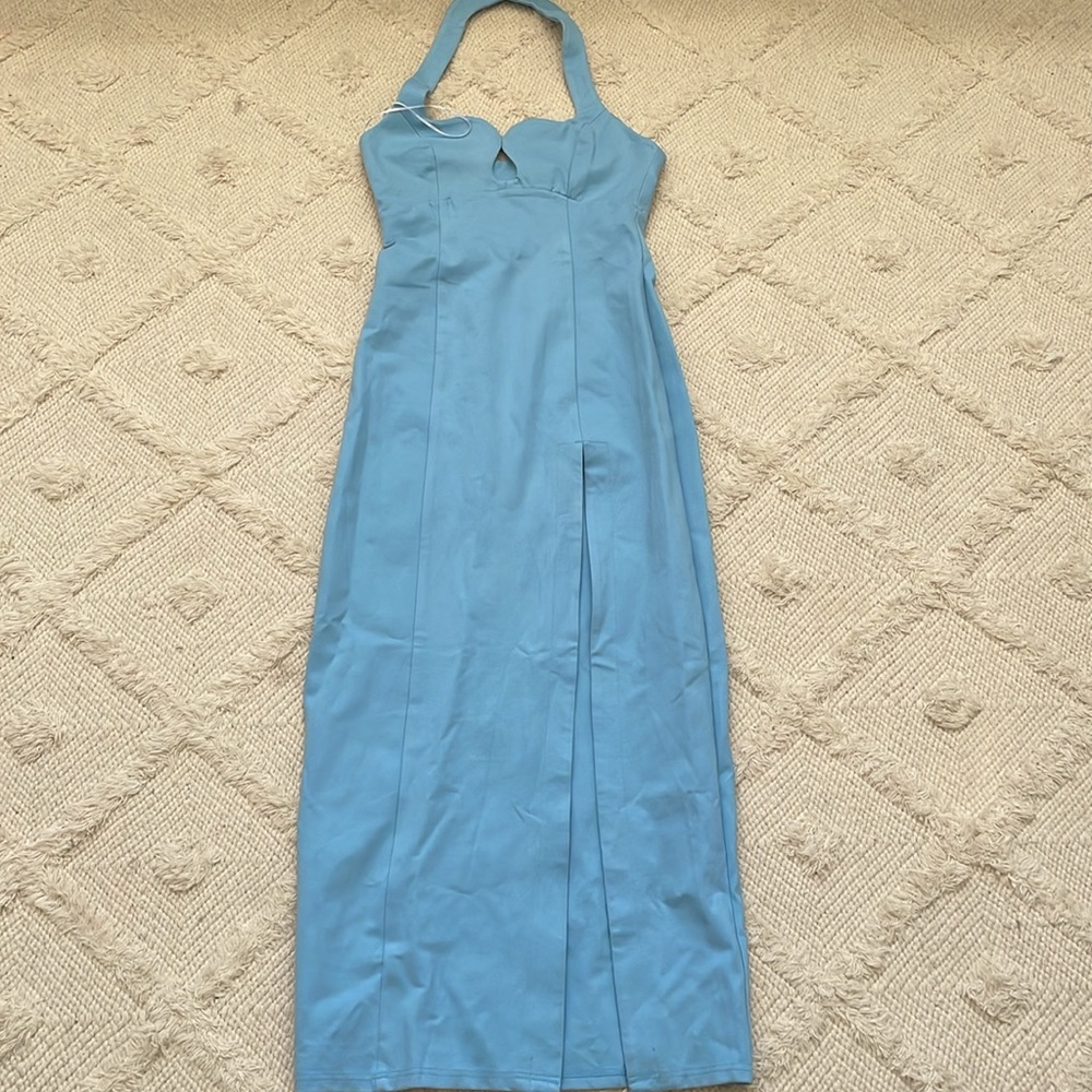Elliatt Tuning Halter Neck Column Gown - Picture 5 of 7